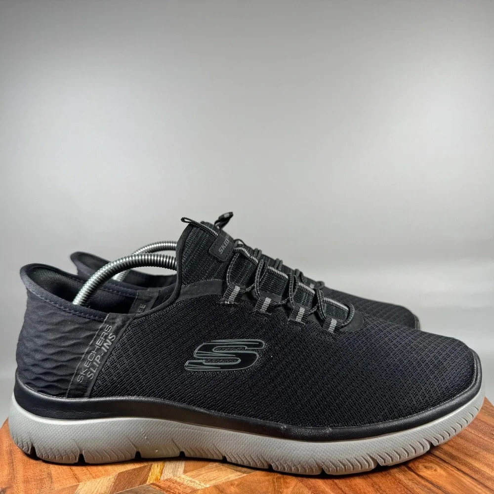 Skechers Mens Slip-ins Ultra Flex 3.0 Smooth Step Black 232457W Size 9.5 Wide